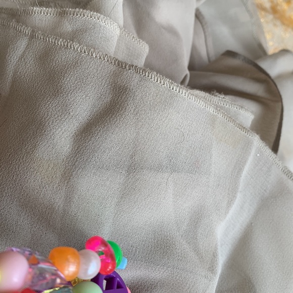 BHLDN champagne grey Gown - Picture 9 of 10